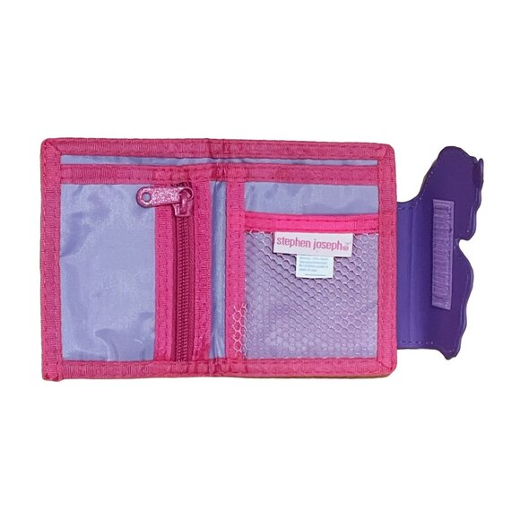Stephen Joseph Unicorn Wallet | Like New | Tri-fold | Purple, Pink & Blue - Picture 2 of 7